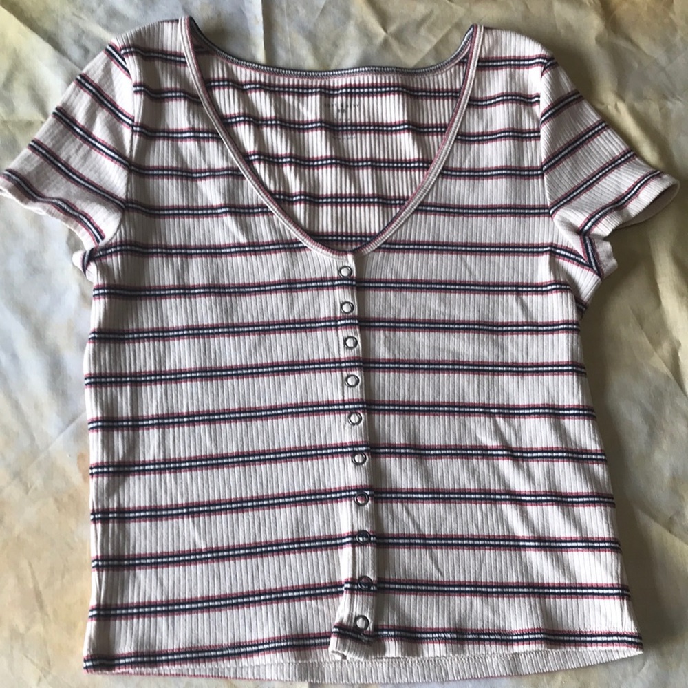 American Eagle, soft and sexy striped tee.